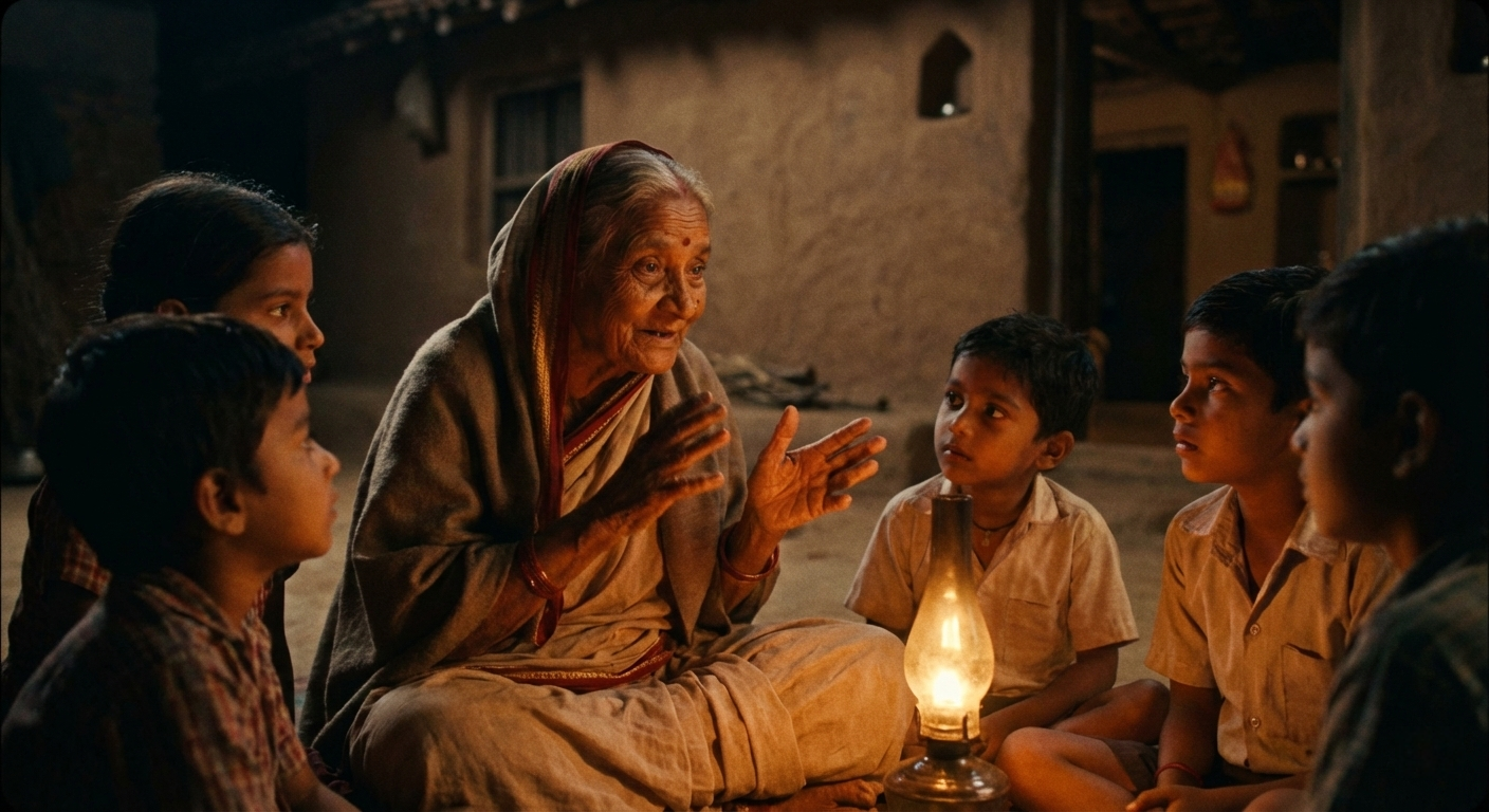 Kathakali dancer representing ancient storytelling heritage